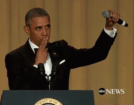 Meme: A person quietly dropping a microphone