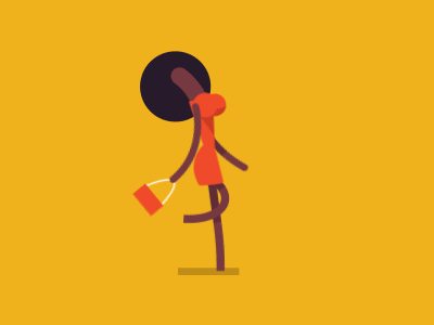 Hot Chick Walk Cycle GIF